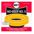 Harvey Toilet Bowl Gasket with Wax & Flange Polyethylene 006005